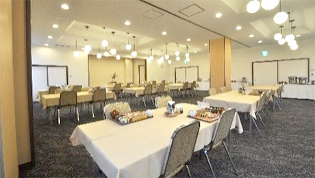 写真:朝食会場